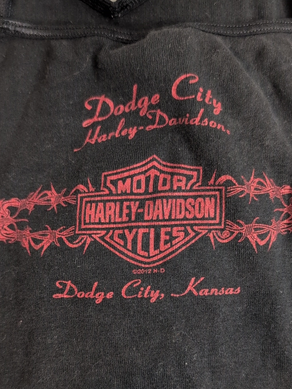 Harley Davidson Womens M Tattoo Heart Swallow Cami Tank Dodge City Kansas Y2K - Picture 5 of 6